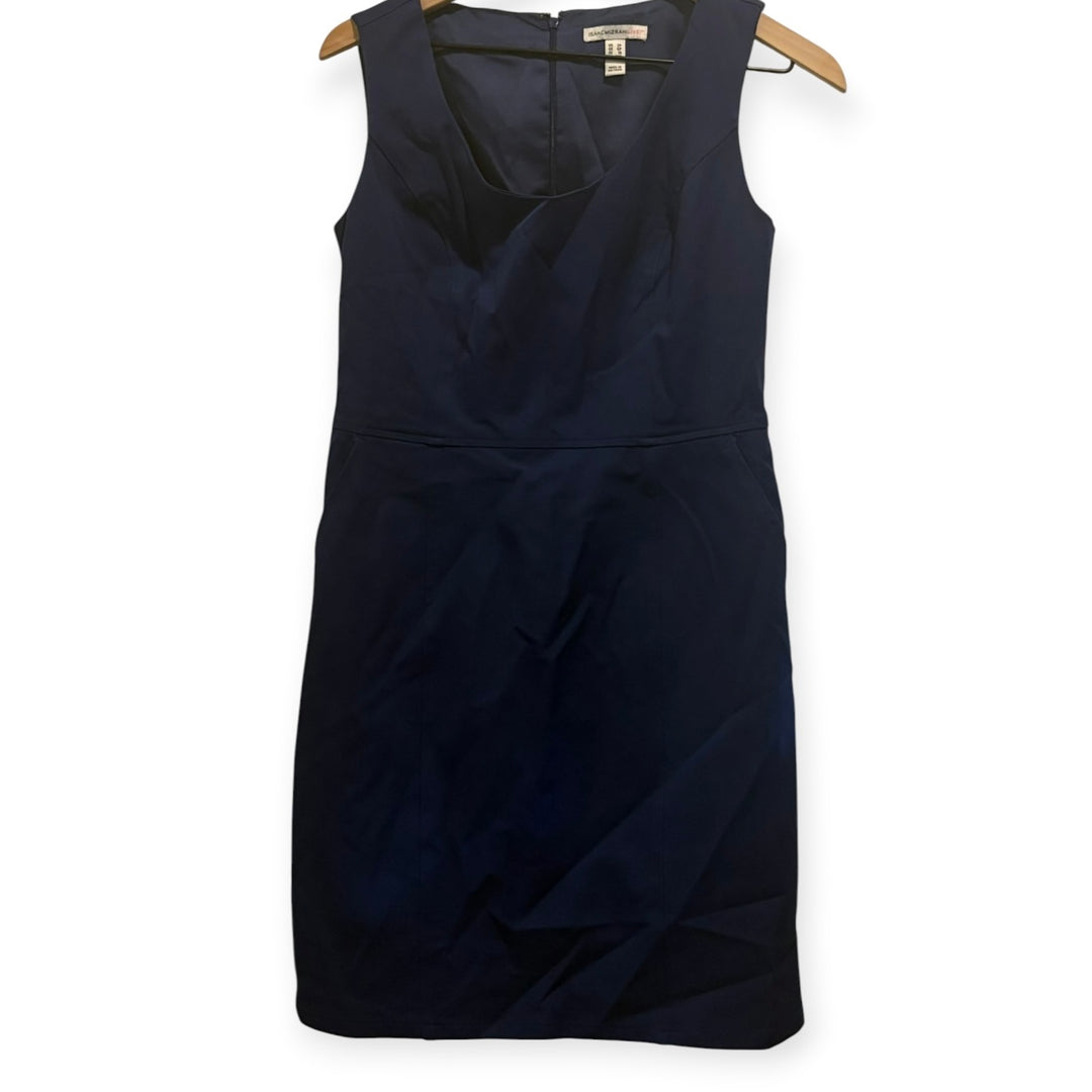 Isaac Mizrahi Live Navy Blue Sheath Dress 2P V Neck Sleeveless Workwear