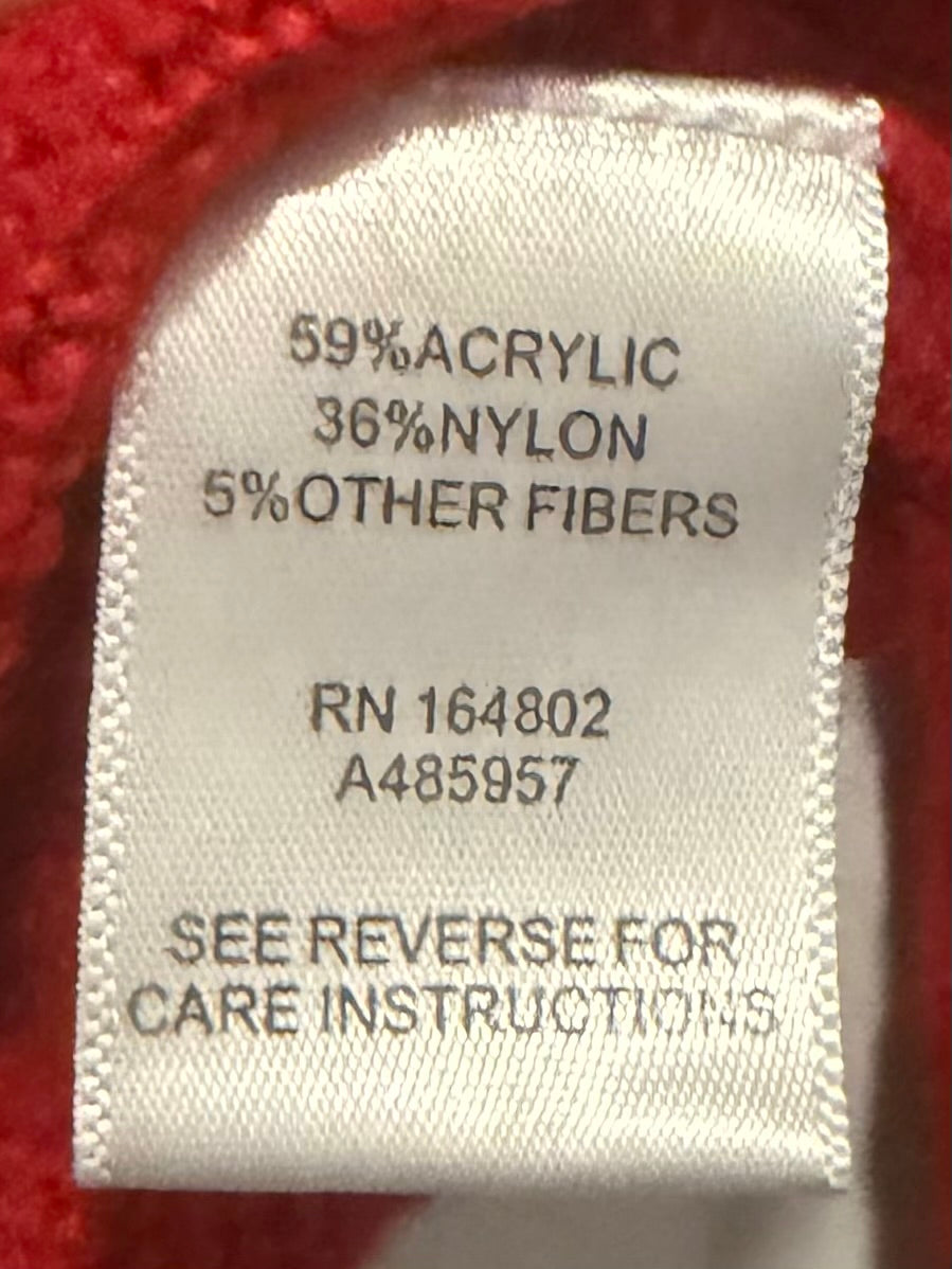 Kate And Mallory Red White Snowflake Fair Isle Christmas Sweater Small