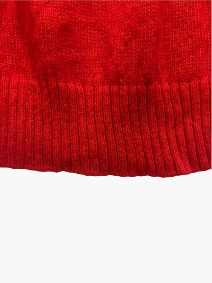 Kate And Mallory Red White Snowflake Fair Isle Christmas Sweater Small