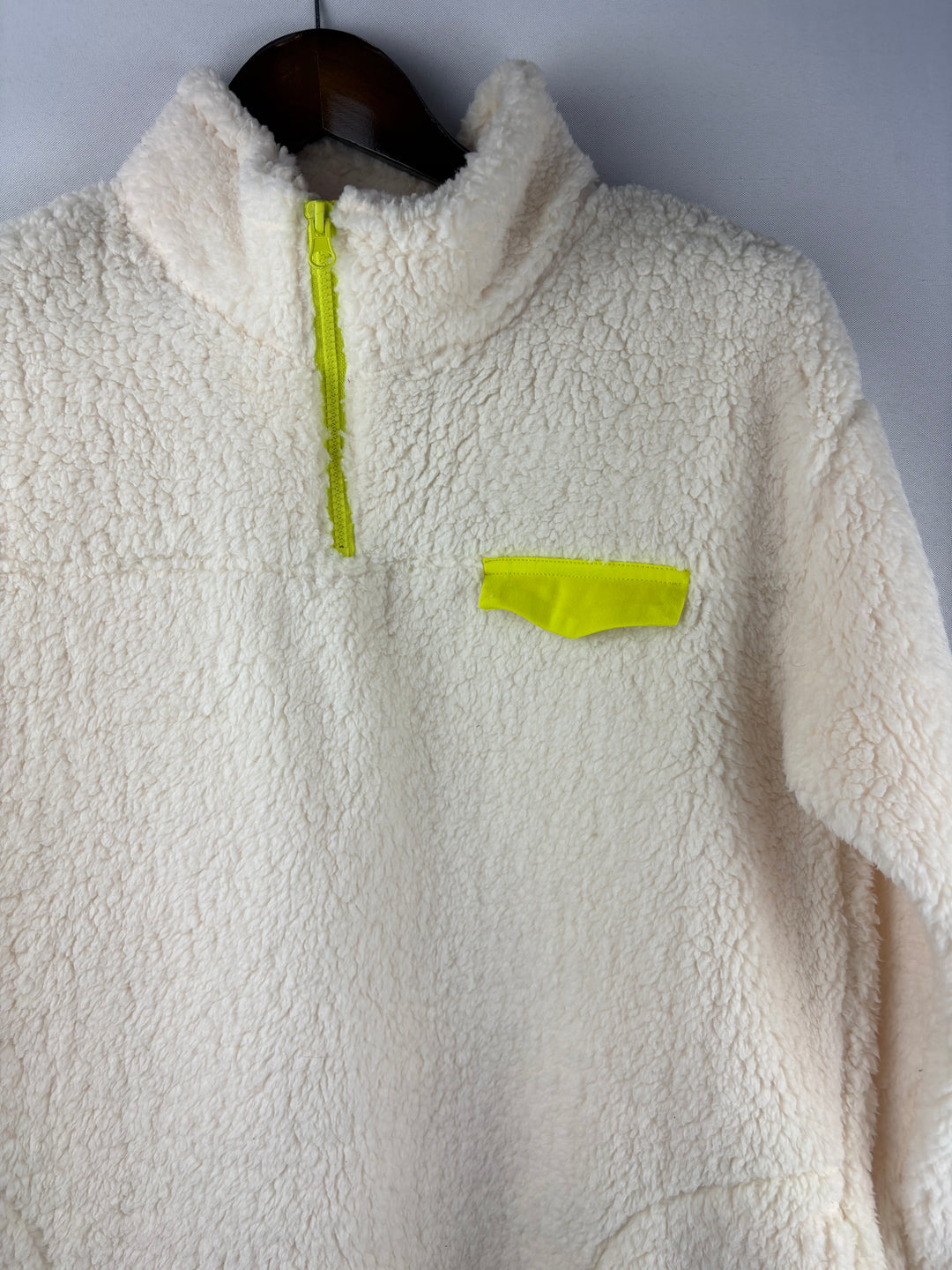 Women’s KoolaBurra Medium Cream Half Zip Sherpa