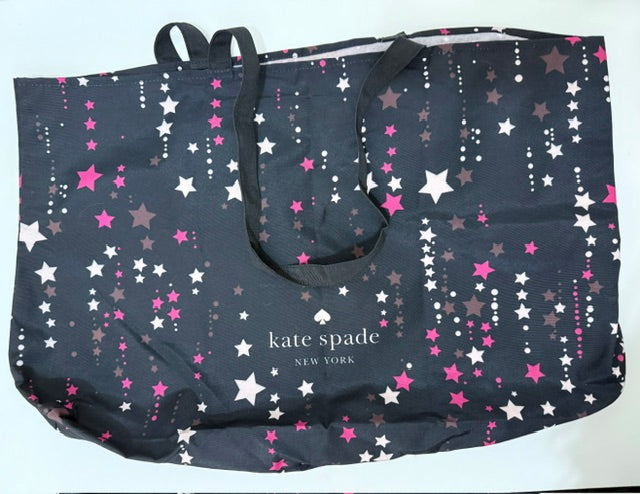 Kate Spade Star Print Reusable Shopping Tote Bag