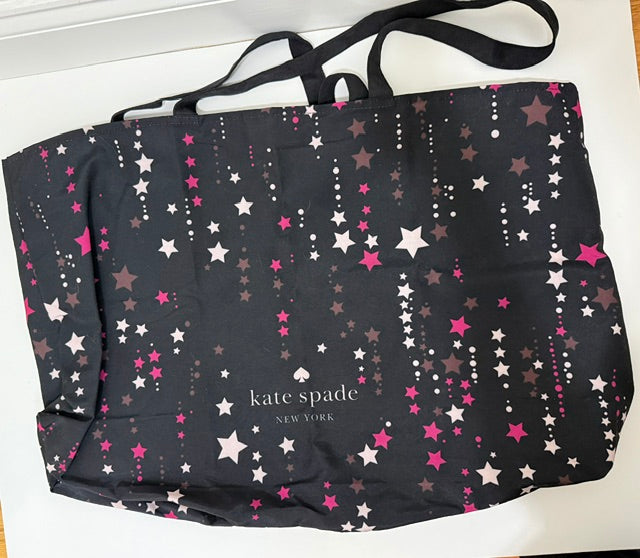 Kate Spade Star Print Reusable Shopping Tote Bag