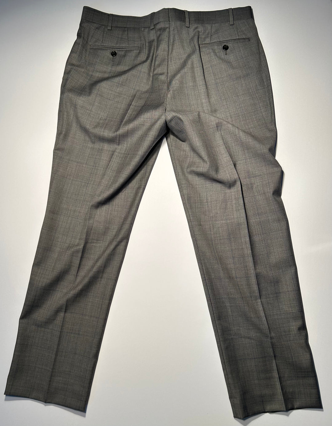 Lauren Ralph Lauren Men’s 42R Gray Wool Blend Suit Windowpane Check 36x30