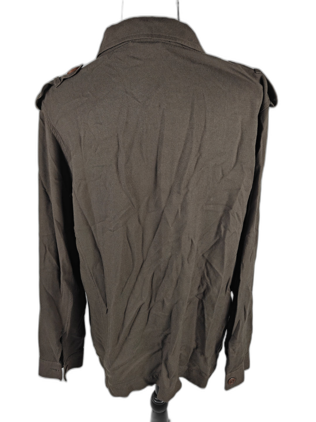 Women’s Harlowe &amp; Graham Utility Shirt Jacket Brown Size M