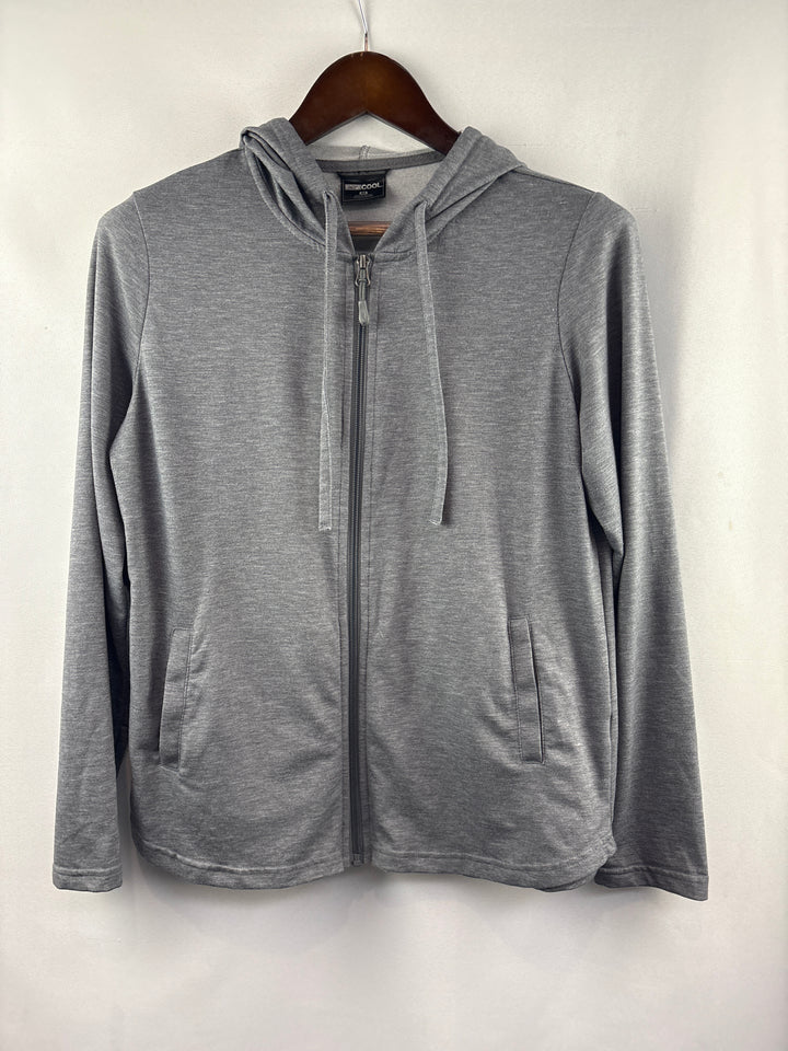 Women’s 32° Cool Medium Heather Gray Zip-Up Hoodie