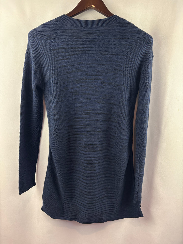 Women’s Ellen Tracy Small Dark Blue V-Neck Sweater