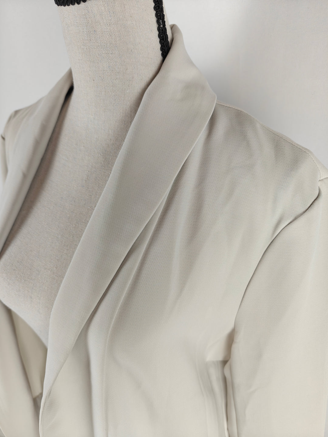 Women Harlowe &amp; Graham Open Front Blazer Cream Size Unknown