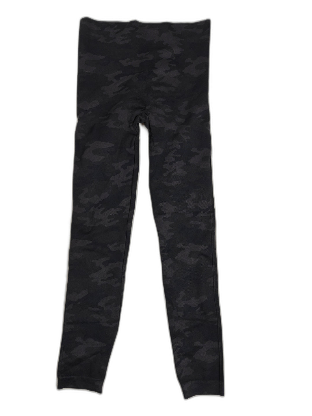 Womens Spanx Leggings Black Camo Size M