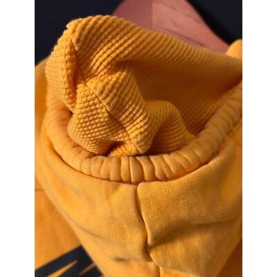 Zara "Not For Me" Yellow Hoodie L