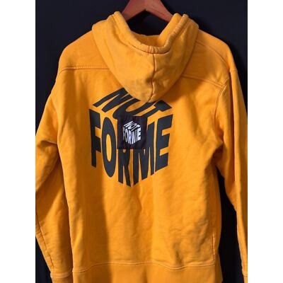 Zara "Not For Me" Yellow Hoodie L