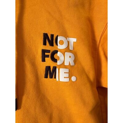 Zara "Not For Me" Yellow Hoodie L
