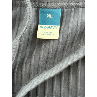 Old Navy XL Ribbed Tank Top Blue Sleeveless Casual Wear Cotton Blend