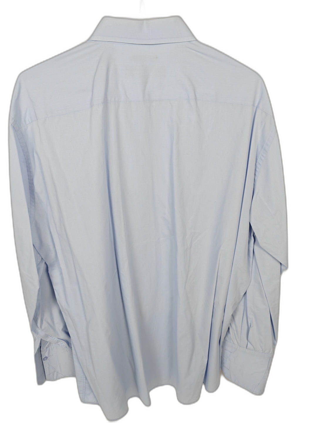 Stacy Adams Men's Light Blue French Cuff Dress Shirt 18.5 36/37 Regular Fit Button Front