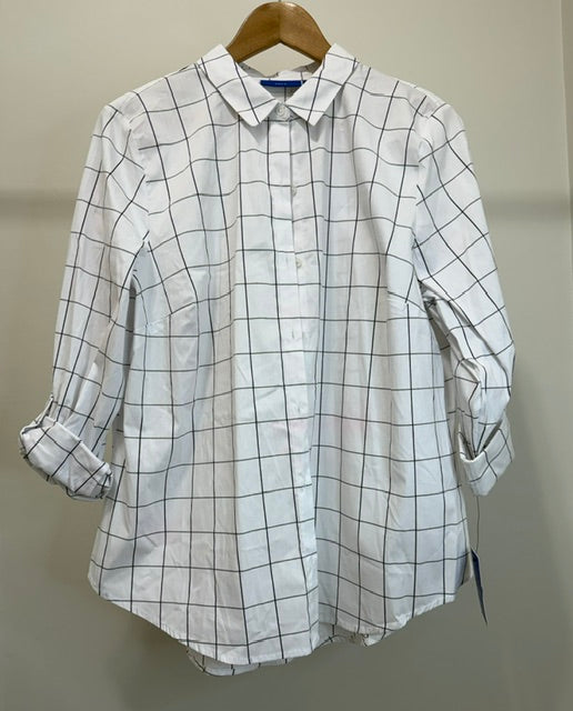 Apt.9 Essential Button‑Down Shirt SzXL NWT(Windowpane Plaid)