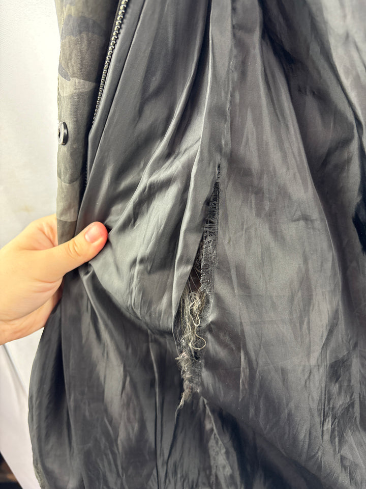 Women’s Tart Collections XS Dark Gray Camo Raincoat