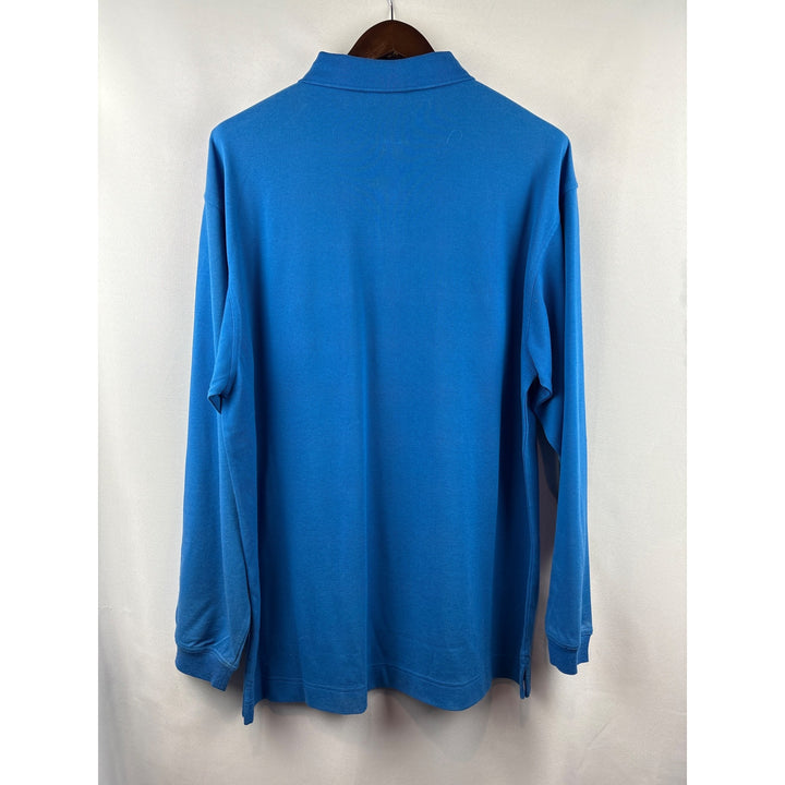 Men’s Cutter & Buck Large Blue Long Sleeve Polo Shirt