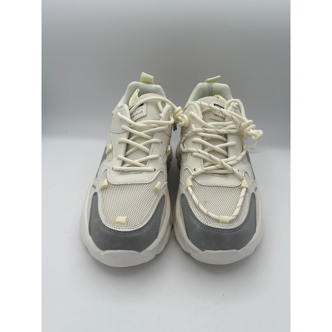 Women’s Addengjue Size 9 White Platform Sneakers