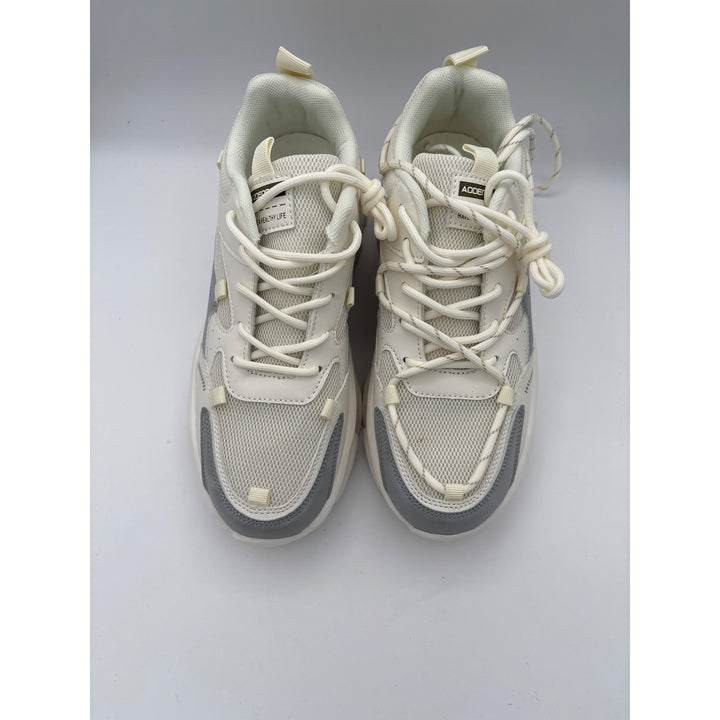 Women’s Addengjue Size 9 White Platform Sneakers