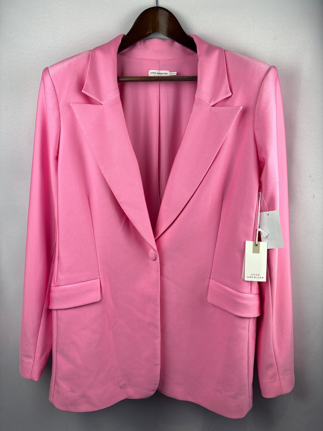 Women’s Good American Size 2XL Bubblegum Pink Blazer