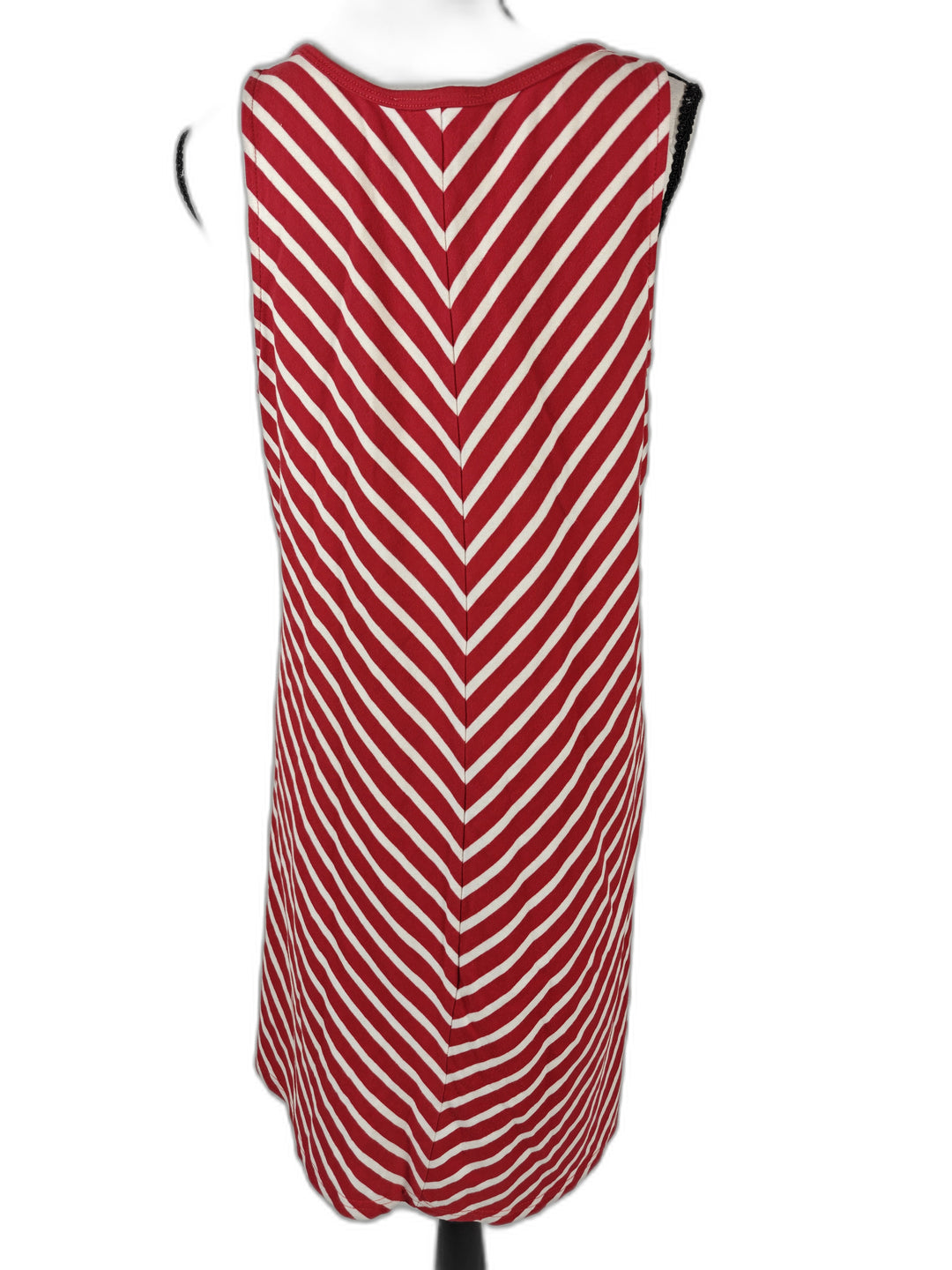 Women’s Beach Lunch Lounge A-Line Tank Dress Red White Stripe Size S/P