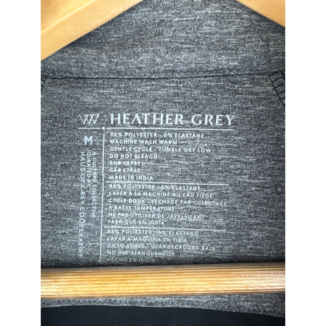 WW Heather Grey Indian Canyons Golf Resort Black Pullover Jacket M
