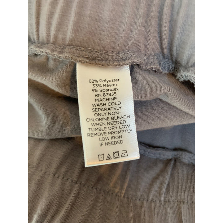 Susan Graver Womens Long Maxi Skirt XSP Gray
