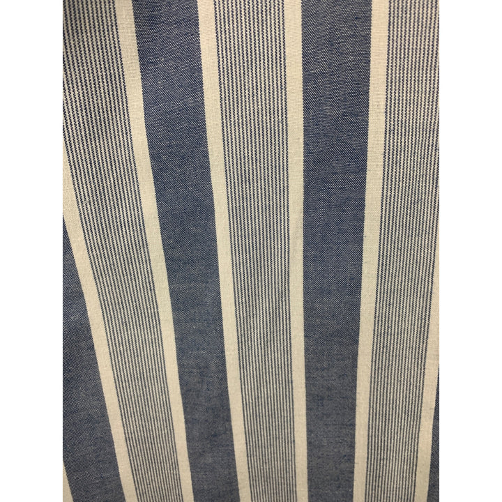 Levis San Francisco Mens XL Blue & White Striped Button-Up Shirt