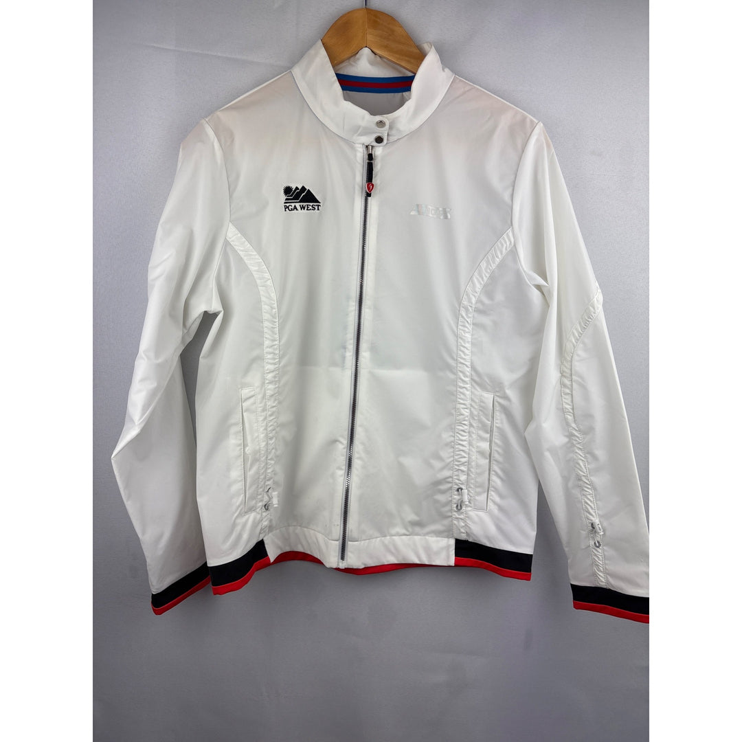 PGA West INEOS Mens Jacket White Performance Windbreaker Size L