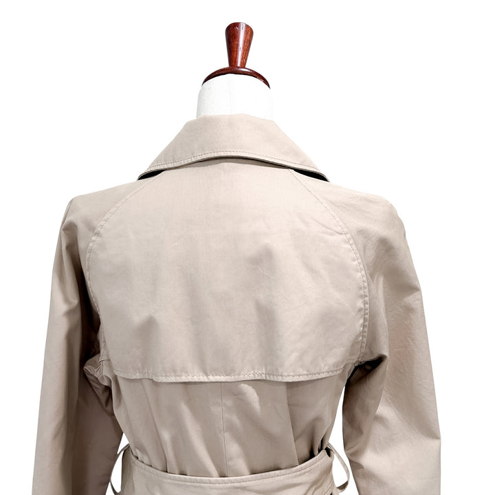 Everlane Small The Modern Trenchcoat Women's Double Breasted Preppy Khaki Long Belted