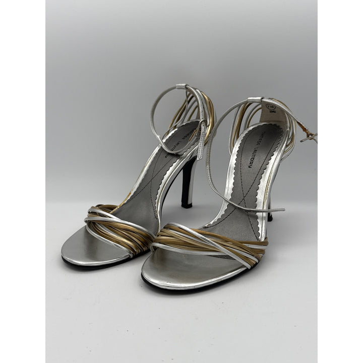 Chinese Laundry Womens Metallic Strappy High Heels Size 7M