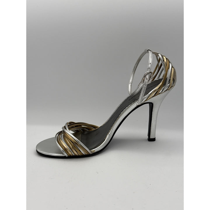 Chinese Laundry Womens Metallic Strappy High Heels Size 7M