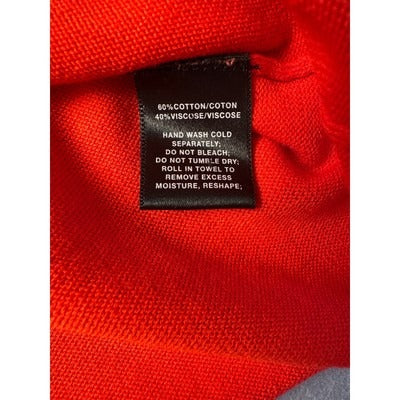 Womens Lafayette 148 NY Red Knit Tank Top Size M