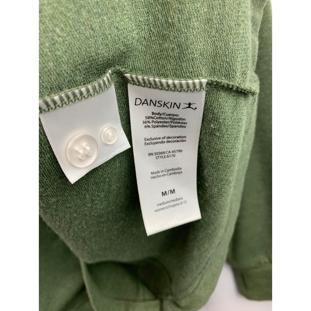 Women’s DanSkin Green Wrap Around Shirt Size M