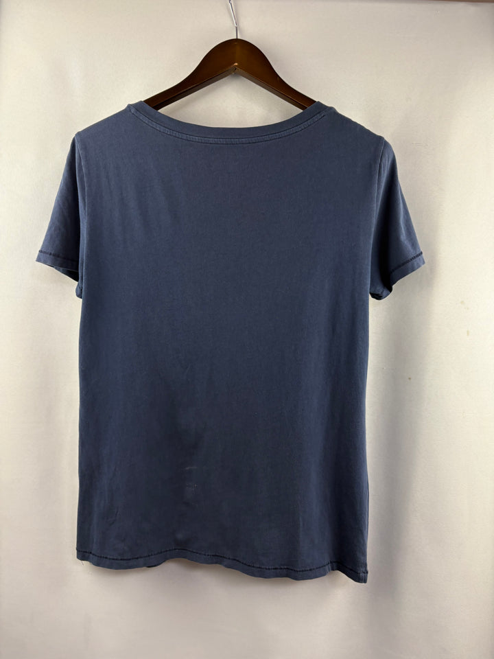 Women’s GAP Small Tall Grayish Blue V-Neck T-Shirt