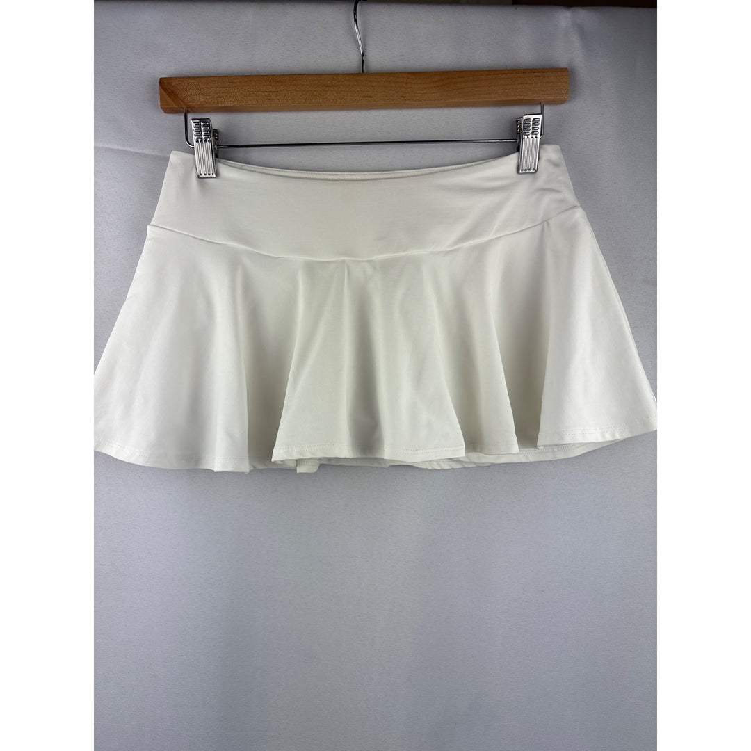 Shock Absorber Womens White Athletic Skort S Nylon & Spandex Blend