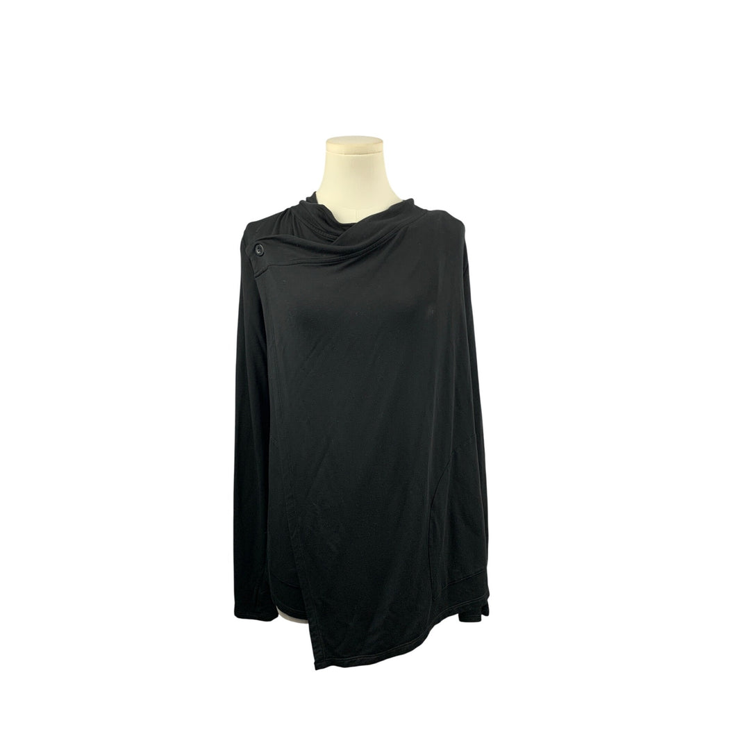 MPG Mondetta Performance Gear Womens Black Long Sleeve Drape Jacket S – Luqsee