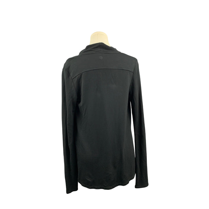 MPG Mondetta Performance Gear Womens Black Long Sleeve Drape Jacket S