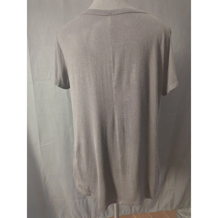 Women's ALYA stretchy black T-shirt size medium.