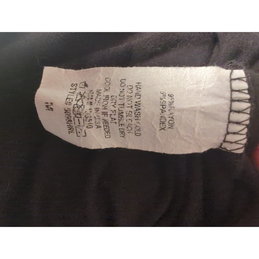 Women's ALYA stretchy black T-shirt size medium.