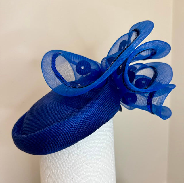 Anita Pineault Royal Blue Fascinator Hat