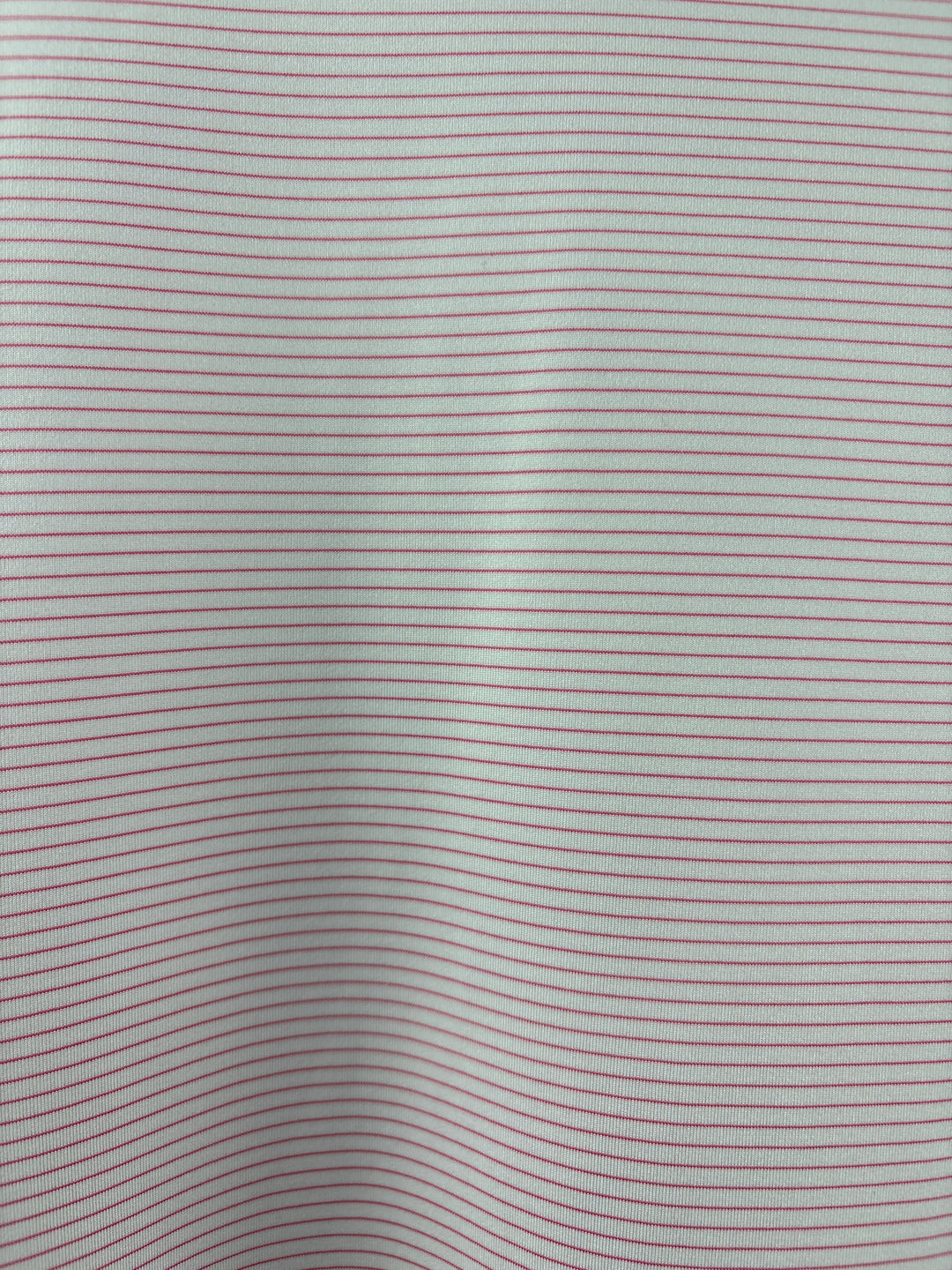Men’s Peter Millar XL White Golf Polo w/ Pink Pinstripes