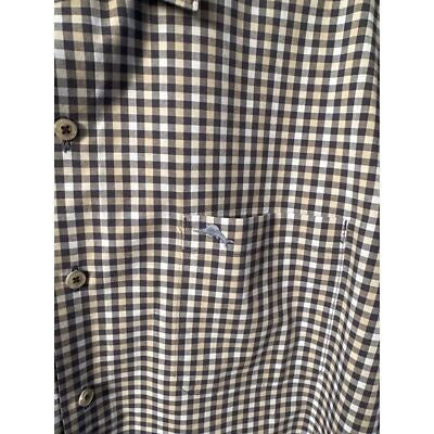 Men’s Tommy Bahama Island Zone Blue Checked Large Button Down Shirt