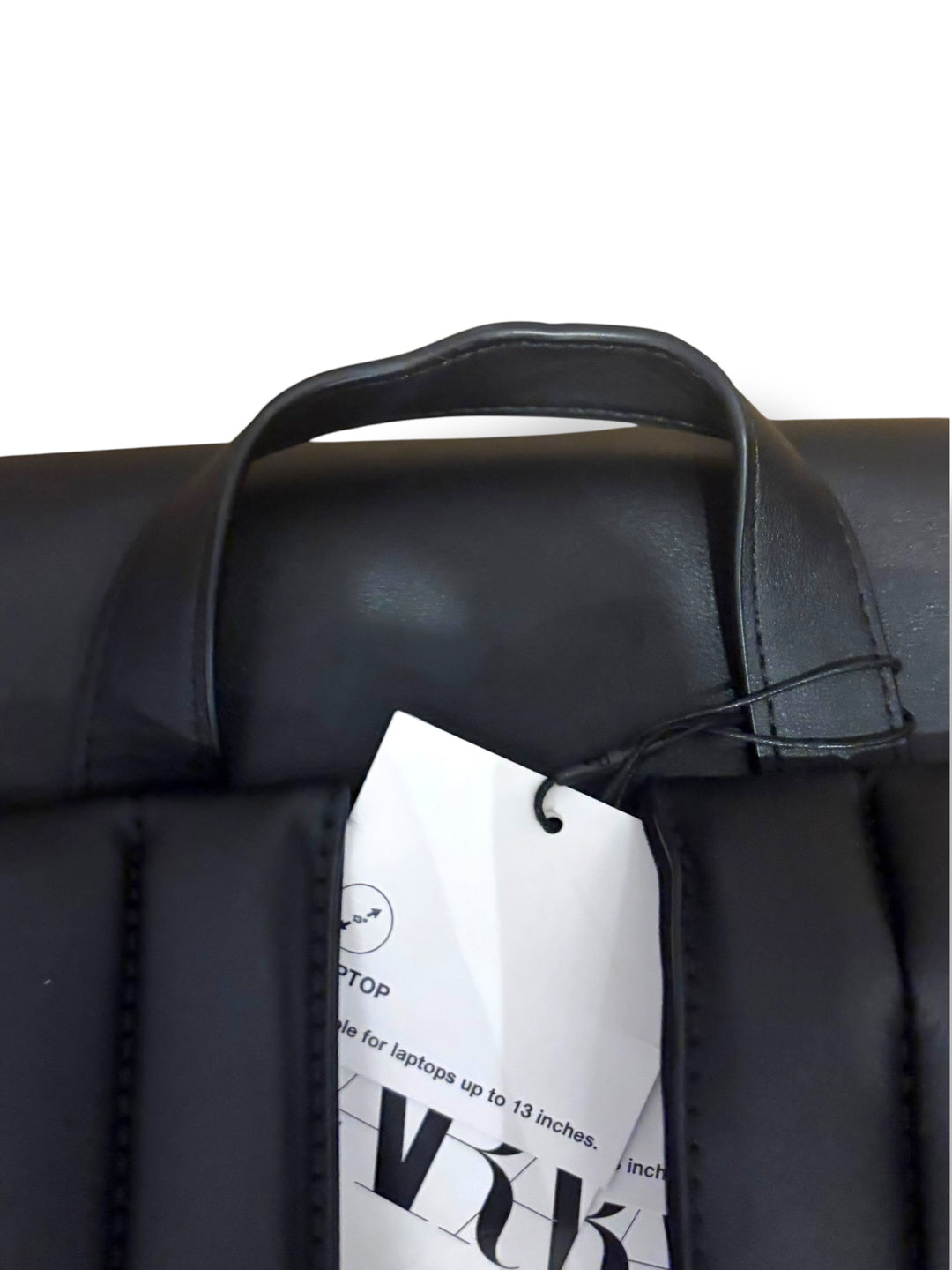 Zara Black Laptop Backpack Work Bag NWT – Quiet Luxury Minimalist