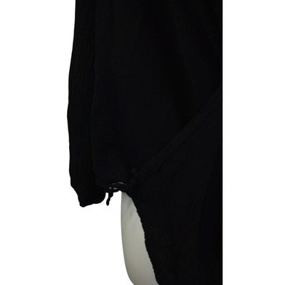 Women’s Oh My Gauze! Size 2X Black Wrap Long Sleeve Shirt.