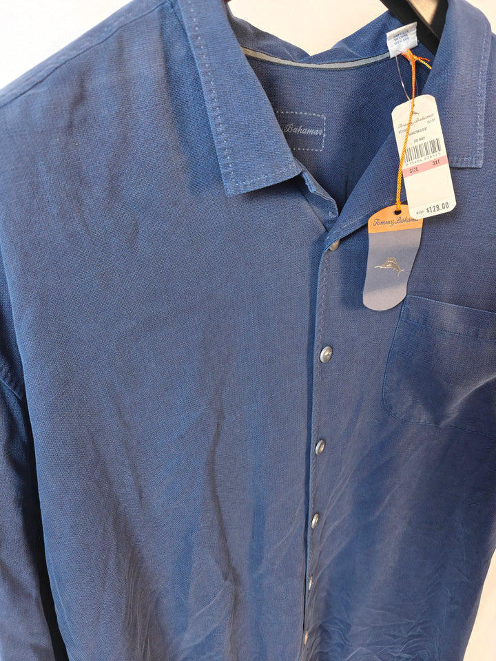 Mens Tommy Bahama Button Up Shirt Blue 3XT