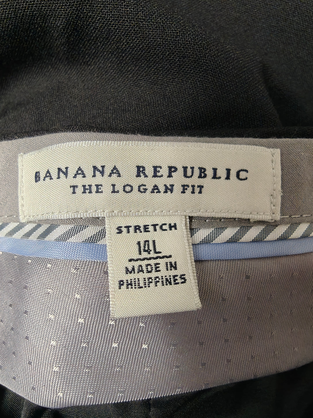 Womens Banana Republic Logan Fit Dress Pants Black Size 14L