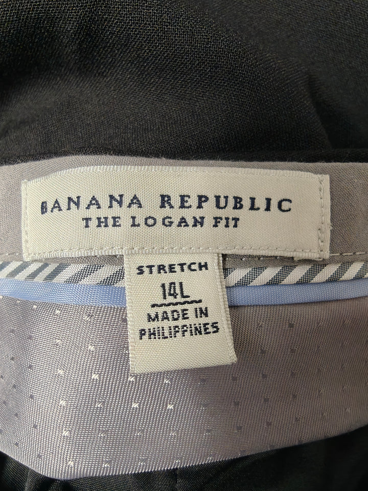 Womens Banana Republic Logan Fit Dress Pants Black Size 14L