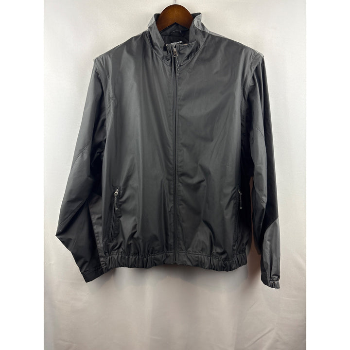Men’s Vintage Cutter & Buck Large Grey & Black Windbreaker