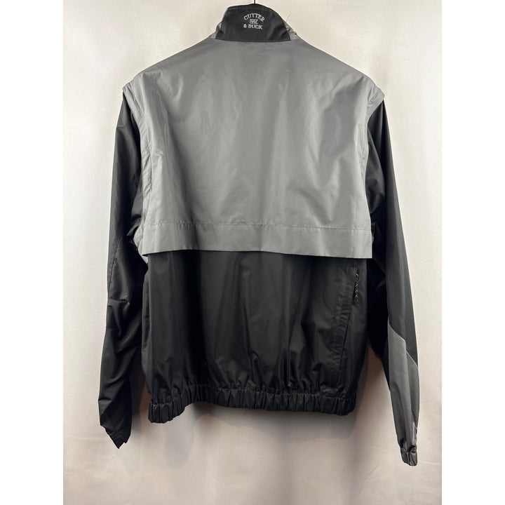 Men’s Vintage Cutter & Buck Large Grey & Black Windbreaker