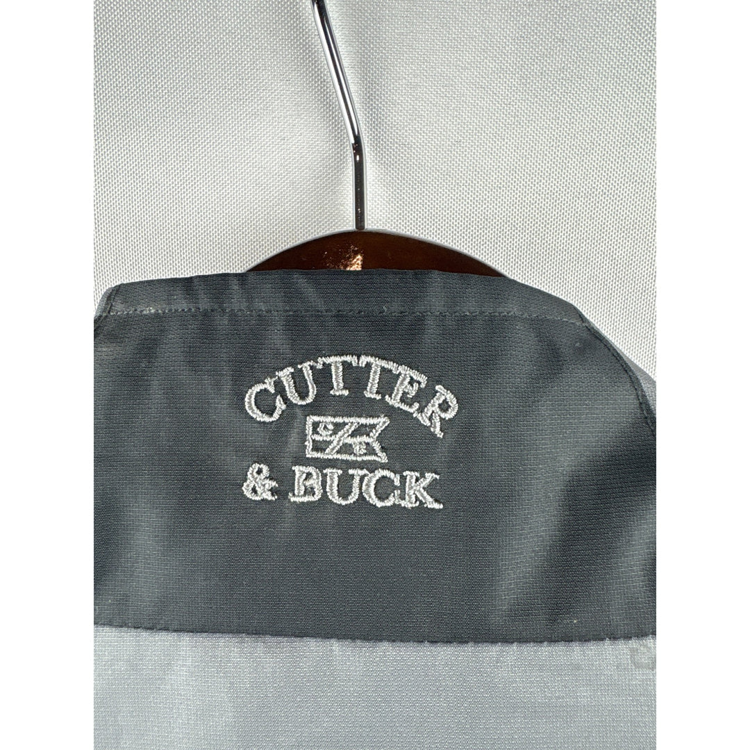 Men’s Vintage Cutter & Buck Large Grey & Black Windbreaker